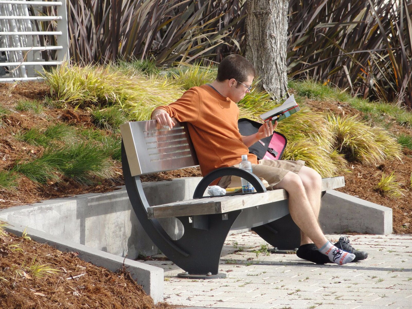 Man_ReadingOnBench_1400w